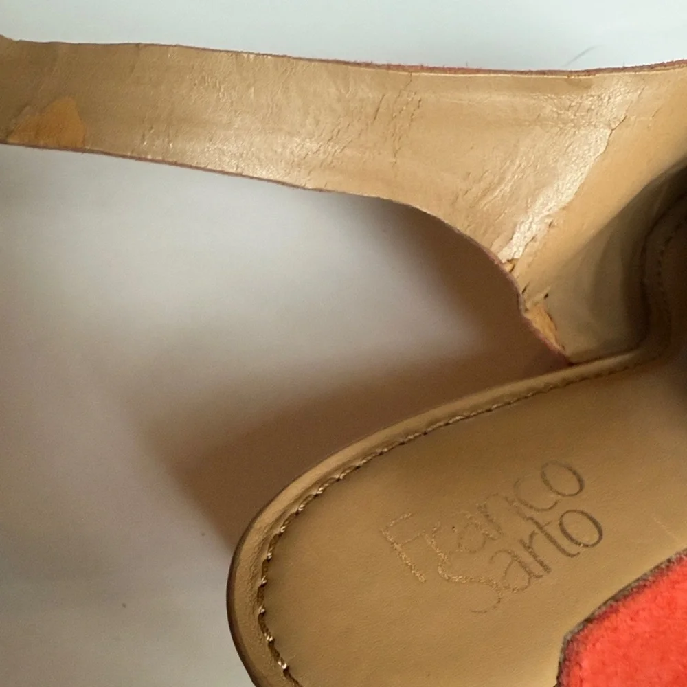 Franco Sarto Coral Suede Wedge Sandals - Picture 6 of 6